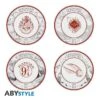 Set 4 Assiettes Harry Potter En Porcelaine 2 Set 4 Assiettes Harry Potter En Porcelaine -Harry Potter assiette harry potter