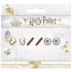 Set De 3 Boucles D'oreilles Gryffondor - Harry Potter -Harry Potter boucles doreilles gryffondor harry potter the carat shop1 1