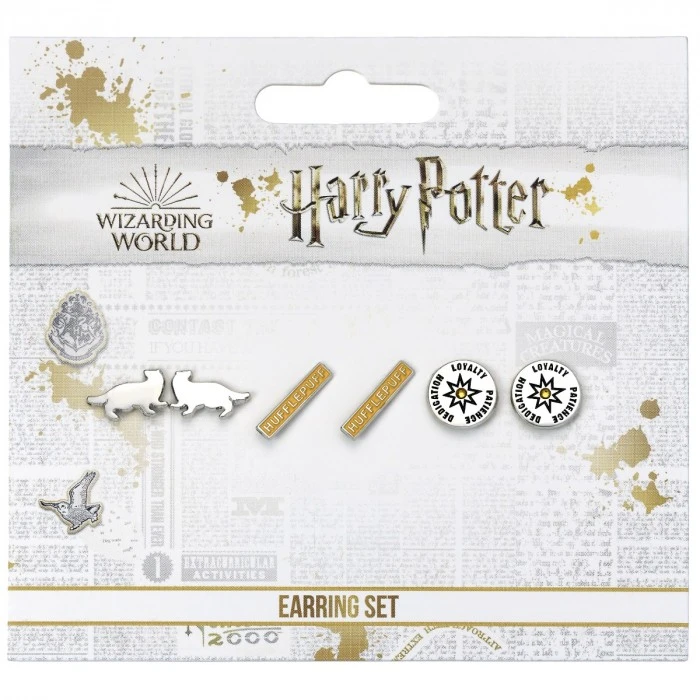 Set De 3 Boucles D'oreilles Poufsouffle - Harry Potter 6 Set De 3 Boucles D'oreilles Poufsouffle - Harry Potter – Image 4