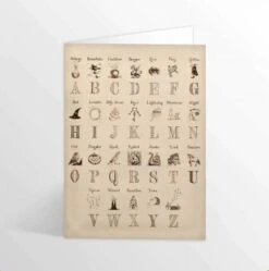 Carte De Voeux - L'Alphabet De Harry