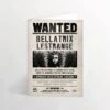 Carte De Voeux Lenticulaire - Bellatrix Lestrange Wanted -Harry Potter carte de voeux bellatrix