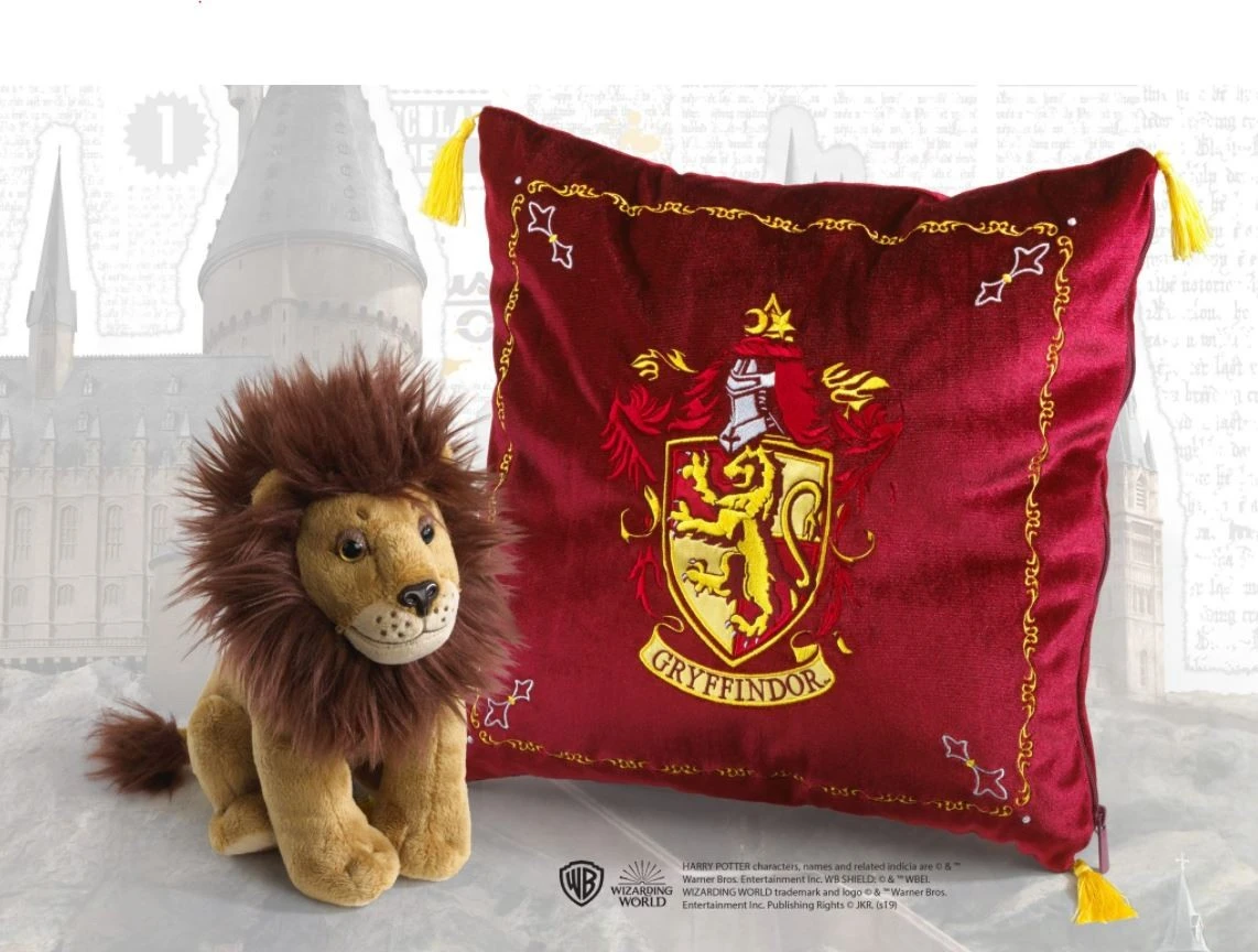 Coussin Gryffondor Et Peluche Lion - Noble Collection Harry Potter 3 Coussin Gryffondor Et Peluche Lion - Noble Collection Harry Potter
