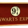 Plaque Poudlard Express 9 3/4 - Noble Collection - Harry Potter -Harry Potter enseigne plaque murale poudlard express voie 9 3 4 harry potter noble collection