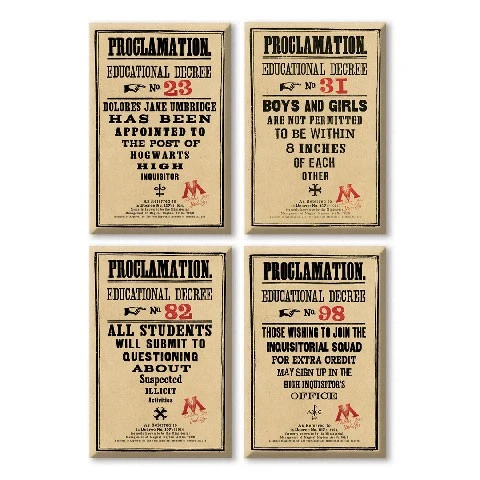 Set Magnet Ministry Of Magic Proclamations 4 Set Magnet Ministry Of Magic Proclamations – Image 2