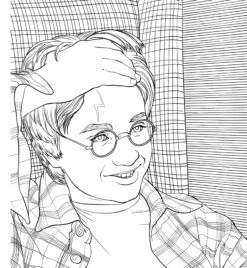 Harry Potter, Coloriages Phosphorescents -Harry Potter livre coloriage phosphorescent harry potter2