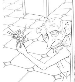Harry Potter, Coloriages Phosphorescents -Harry Potter livre coloriage phosphorescent harry potter3