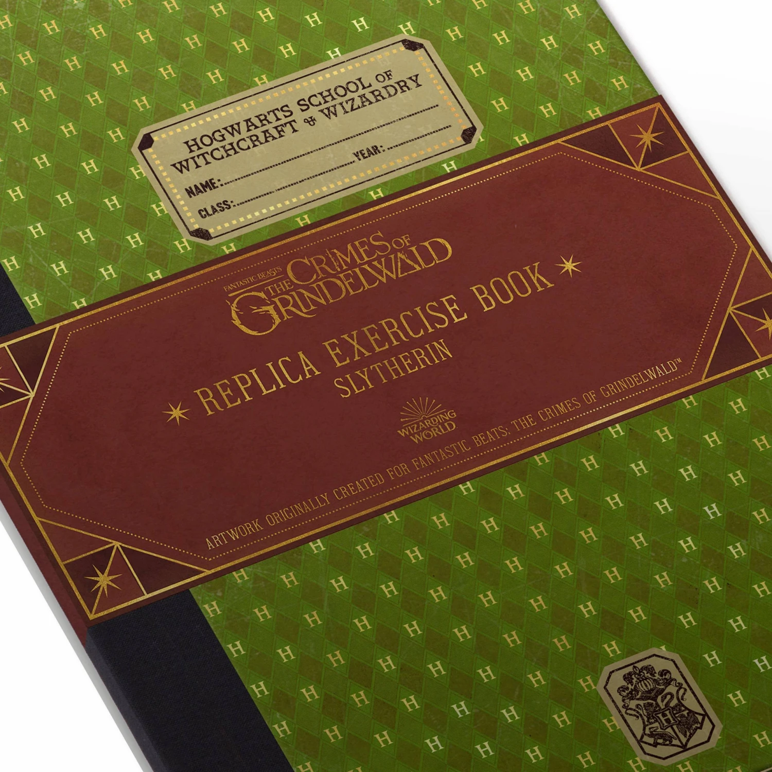 Réplique Cahier D'exercices Serpentard De 1910 4 Réplique Cahier D'exercices Serpentard De 1910 – Image 2