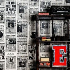 Papier Peint Minalima La Gazette Du Sorcier -Harry Potter papier peint mina lima gazette du sorcier