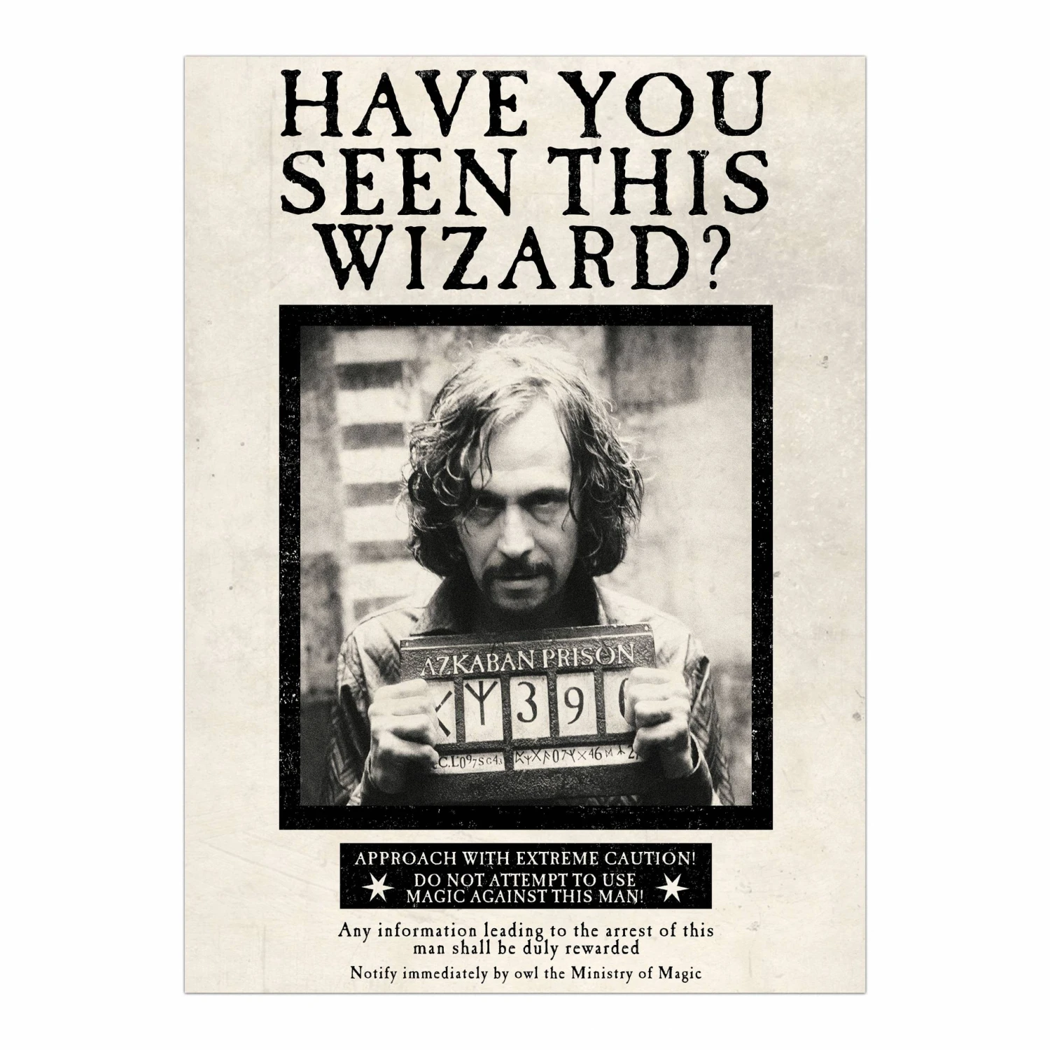 Poster Sirius Black "Have You Seen This Wizard" - MinaLima 3 Poster Sirius Black "Have You Seen This Wizard" - MinaLima