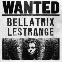 Poster Wanted Bellatrix - MinaLima -Harry Potter poster wanted bellatrix minalima harry potter