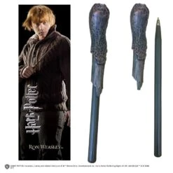 Noble Collection Stylo-baguette & Marque-page Ron Weasley
