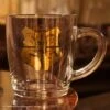 Mug Poudlard En Verre Arribas - Harry Potter -Harry Potter tasse mug cafe blason poudlard dore harry potter