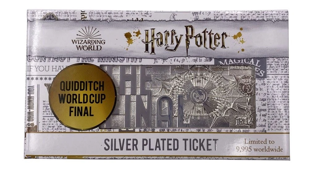 FANATTIK Ticket De La Coupe Du Monde De Quidditch Plaqué Argent - ÉDITION LIMITÉE 5 FANATTIK Ticket De La Coupe Du Monde De Quidditch Plaqué Argent - ÉDITION LIMITÉE – Image 3